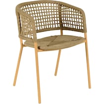 plano light brown outdoor dining chair   