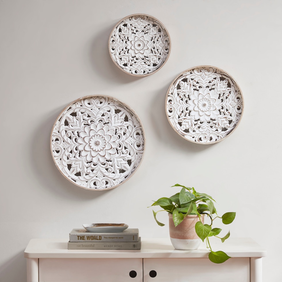 plated neutral wall art   