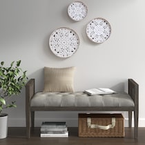 plated neutral wall art   