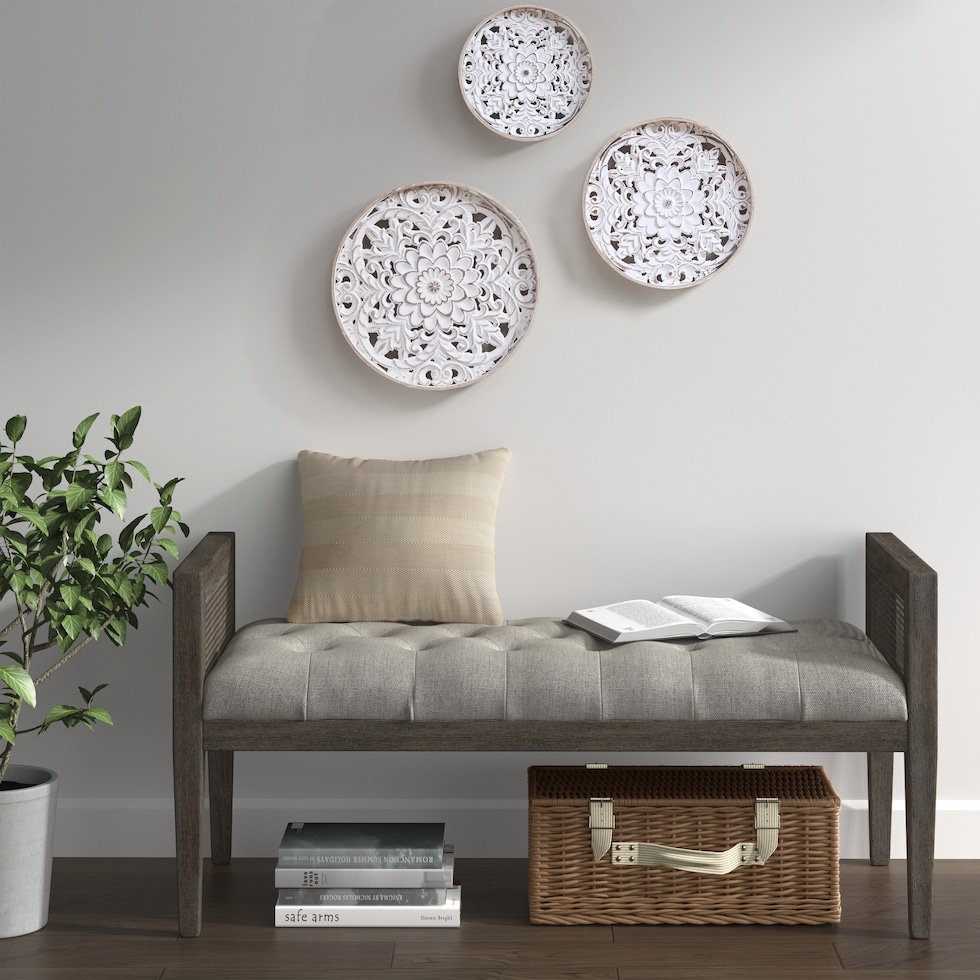 plated neutral wall art   