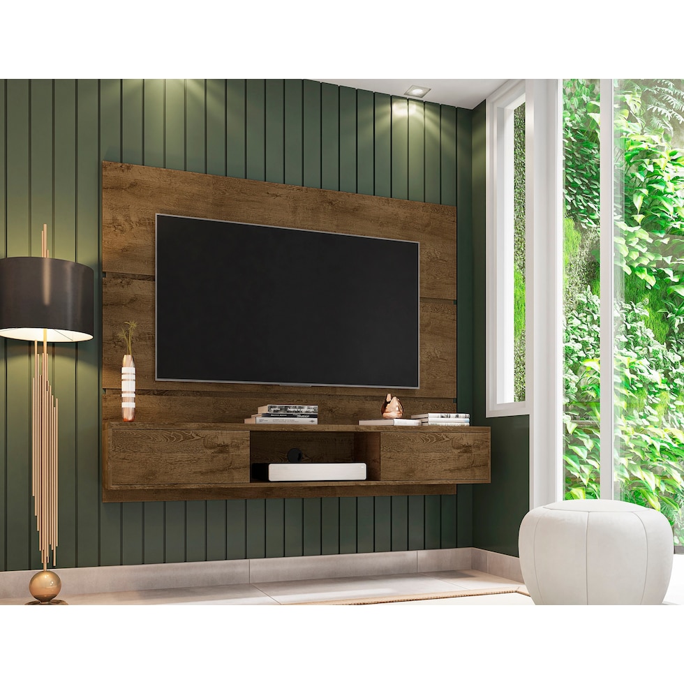 plaza dark brown entertainment wall unit   