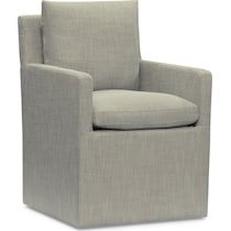 plush dining gray dining chair   