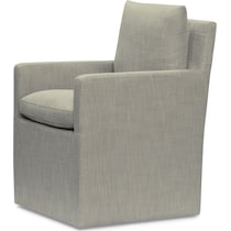 plush dining gray dining chair   