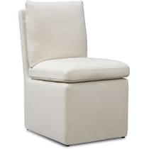 plush side chair white side chair   
