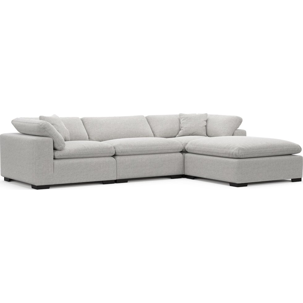 plush adario fog sectional   