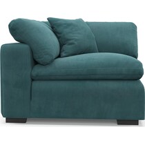 plush bella peacock corner chair   