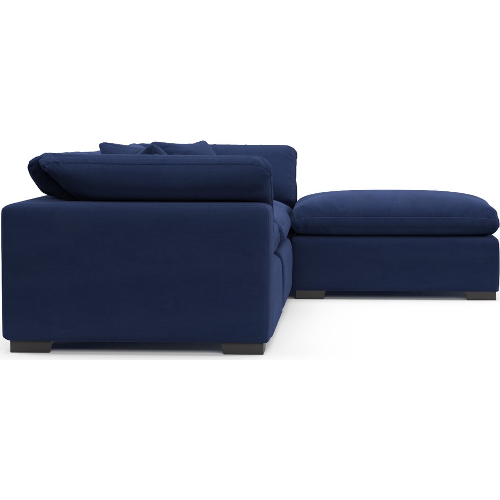 plush blue  pc living room   