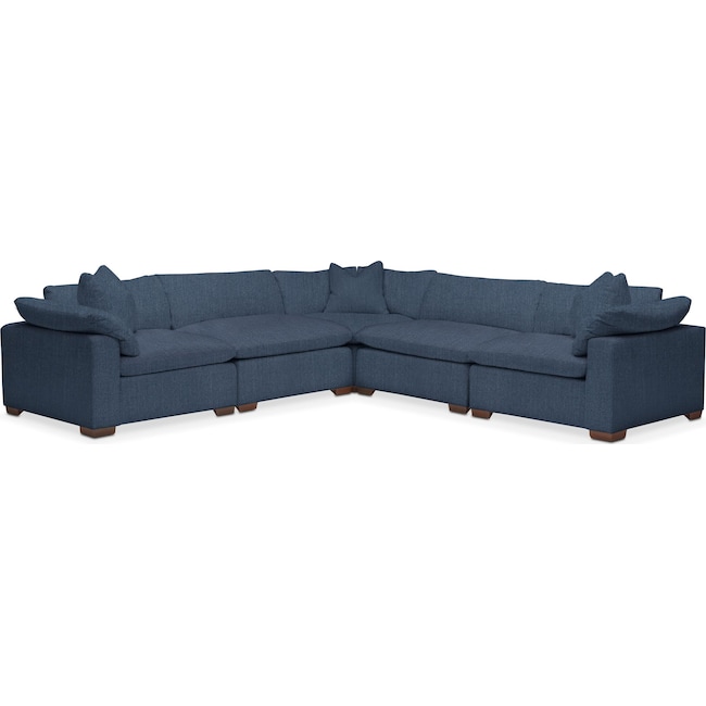 Living Room Furniture - Plush Performance 5-Piece Sectional