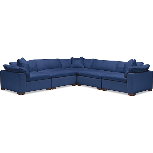 Living Room Furniture - Plush 5-Piece Sectional