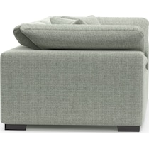 plush blue sofa   