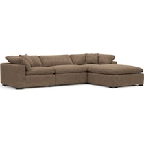 plush dark brown  pc living room   