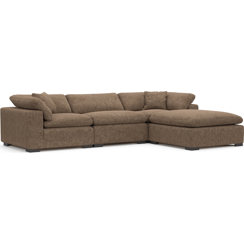 plush dark brown  pc living room   