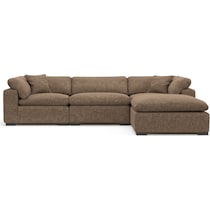 plush dark brown  pc living room   