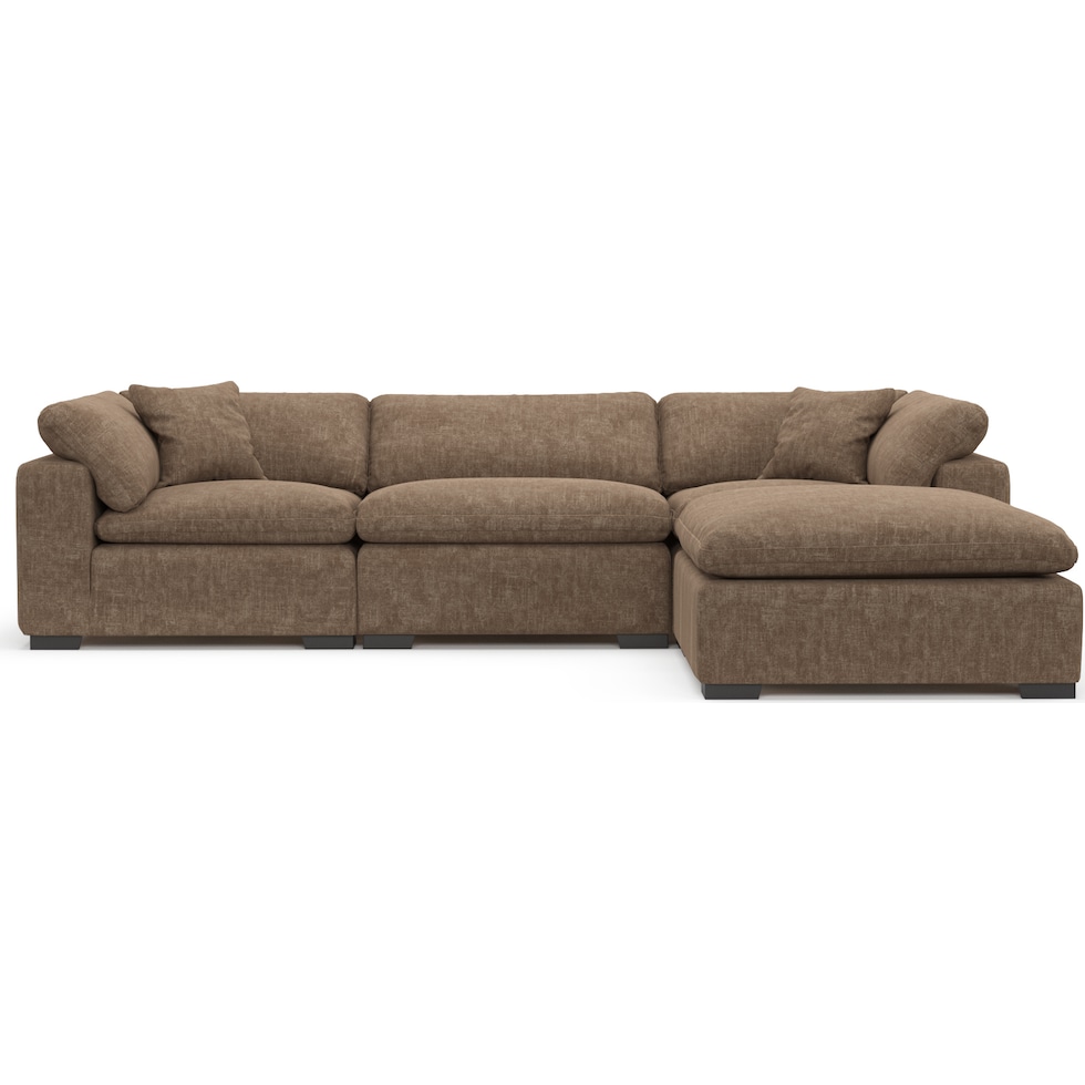 plush dark brown  pc living room   