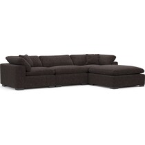 plush dark brown  pc living room   