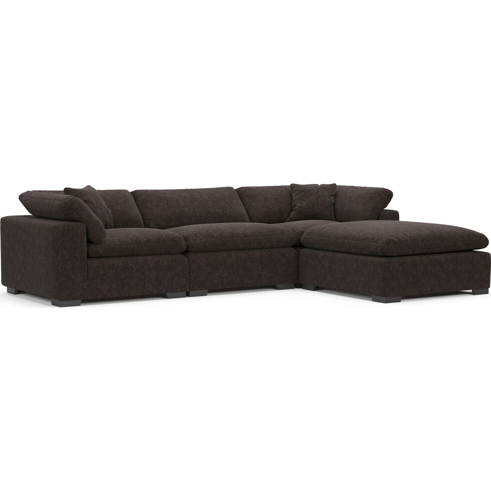 plush dark brown  pc living room   