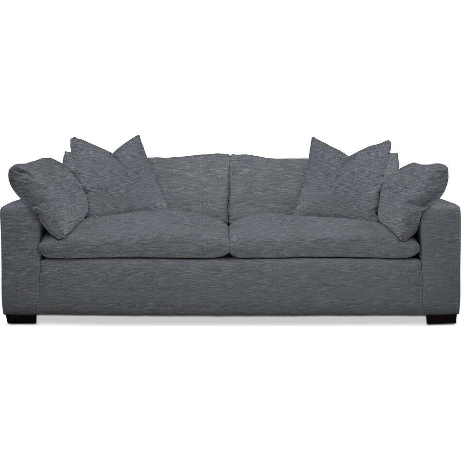 plush dudley indigo sofa   