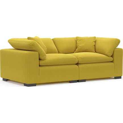 Plush Feathered Comfort 2-Piece Sectional - Bloke Goldenrod