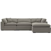 plush gray  pc living room   