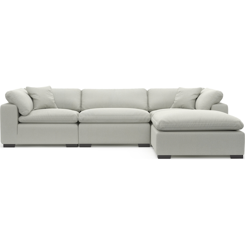 plush gray  pc living room   