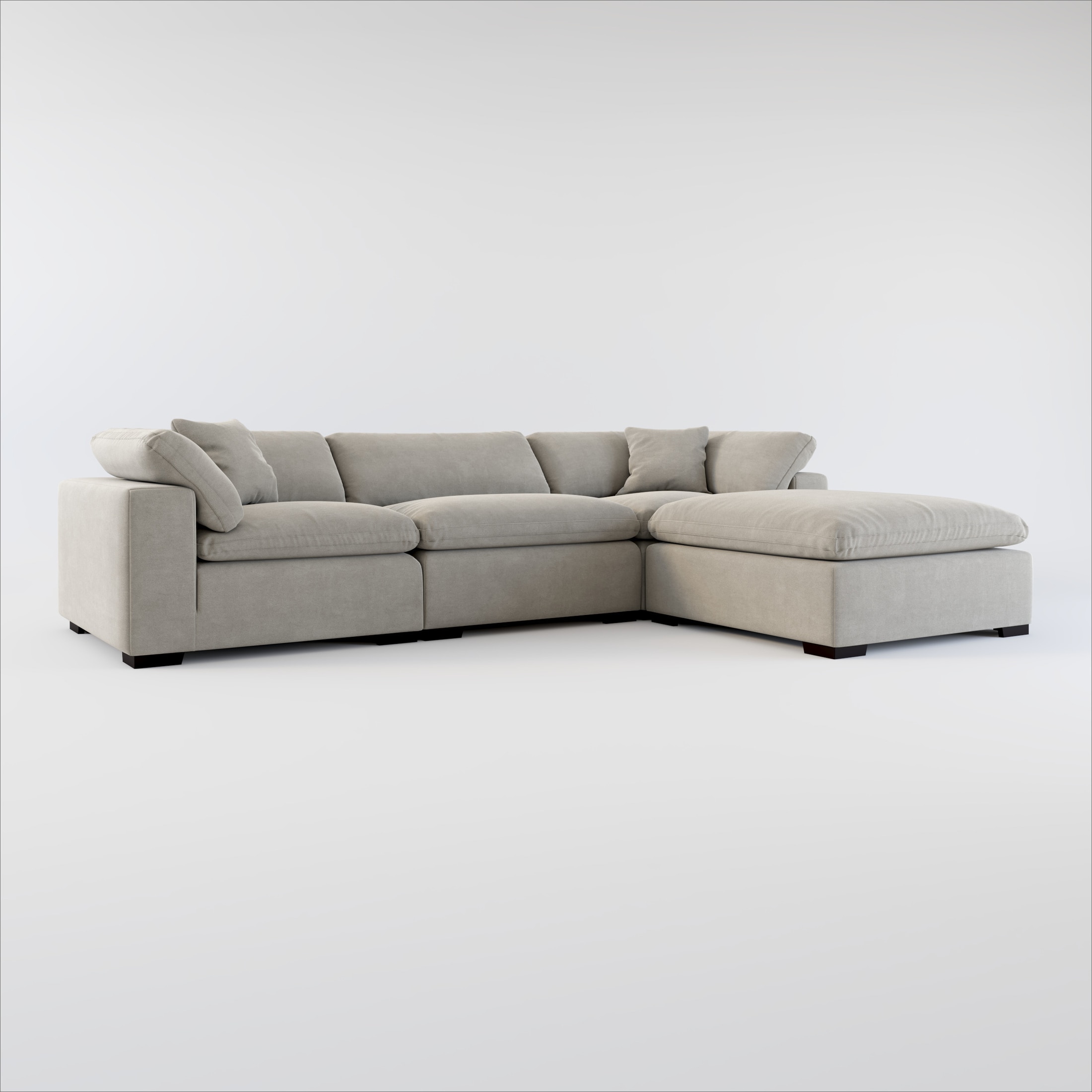 American Leather Madden MDD-SCH-RA+MDD-SA3-KS+MDD-SCH-LA Three Piece  Sectional Sofa w/ King Sleeper and Two Chaise Lounges, Baer's Furniture