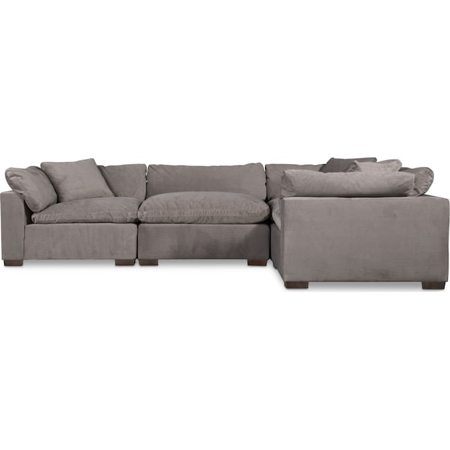 Living Room Furniture - Plush 4-Piece Sectional