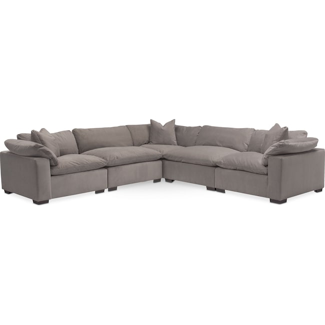 Living Room Furniture - Plush 5-Piece Sectional