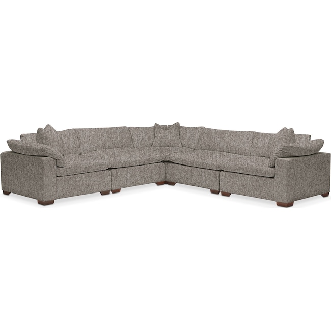 Living Room Furniture - Plush Performance 5-Piece Sectional