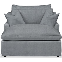 plush gray chaise   