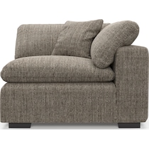 plush gray corner chair   