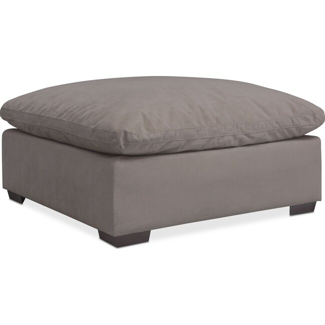 Living Room Furniture - Plush Ottoman