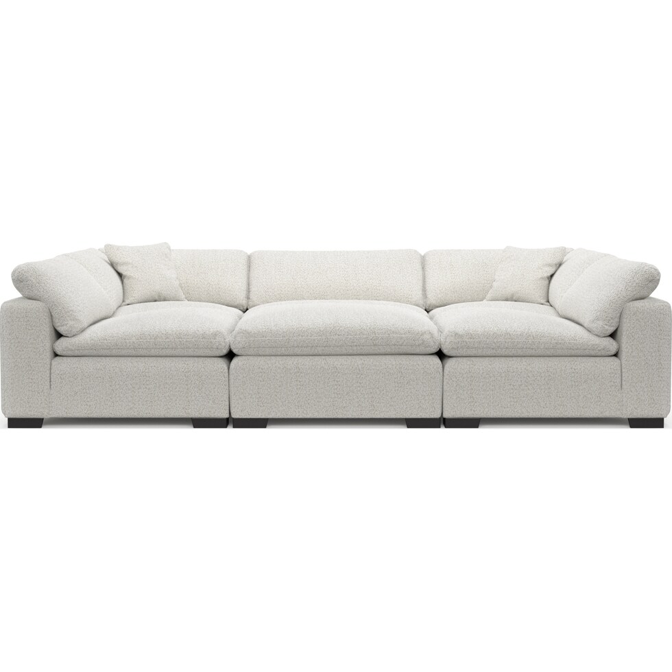 plush gray sectional   