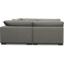 plush gray sectional   