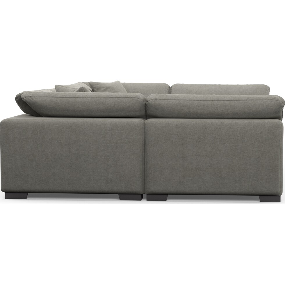 plush gray sectional   
