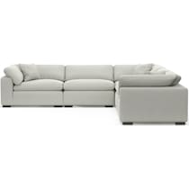 plush gray sectional   