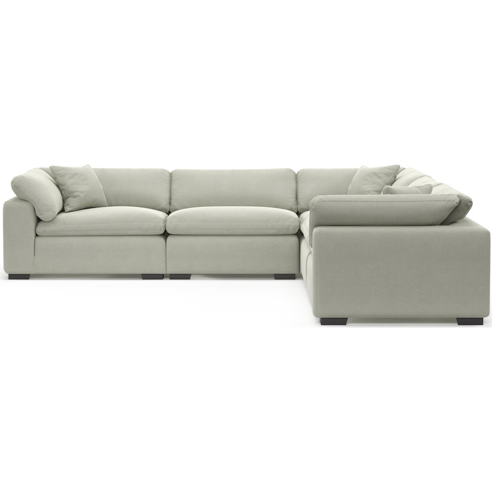 plush gray sectional   