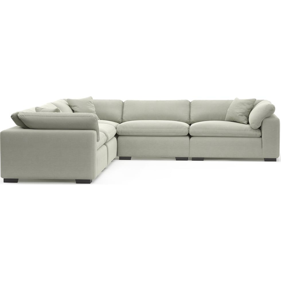 plush gray sectional   