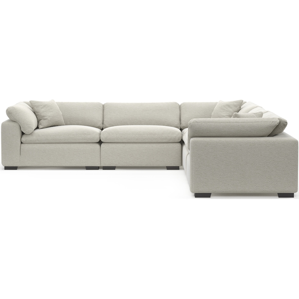 plush gray sectional   