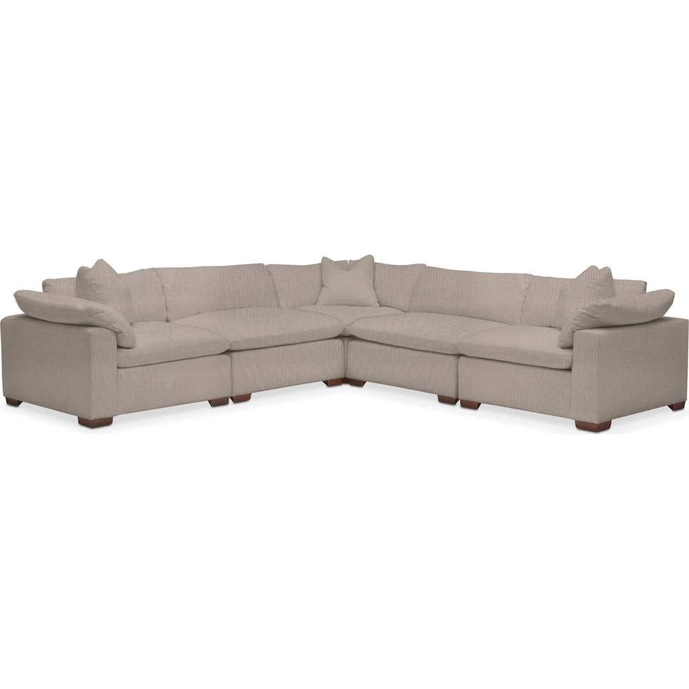 plush gray sectional   