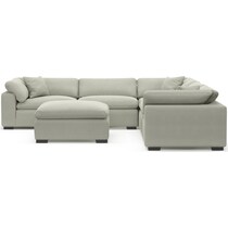 plush gray sectional   