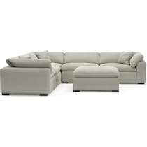 plush gray sectional   