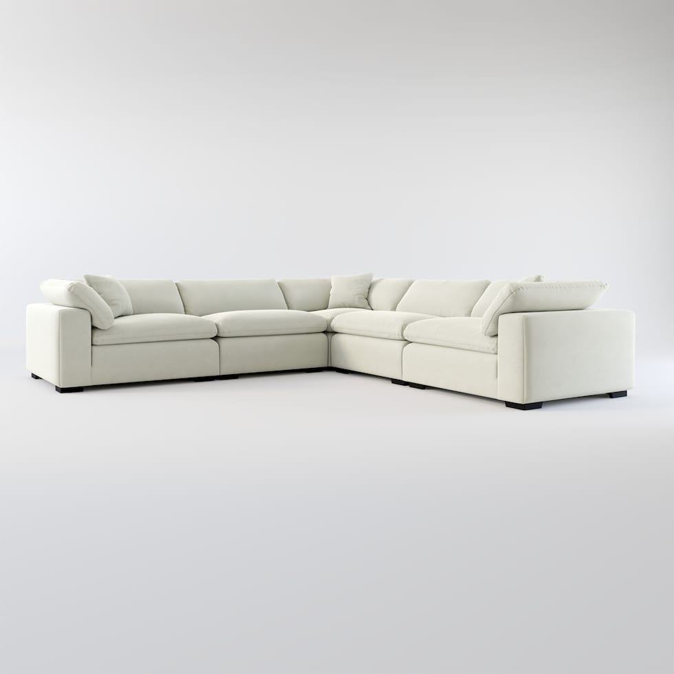 plush gray sectional web   