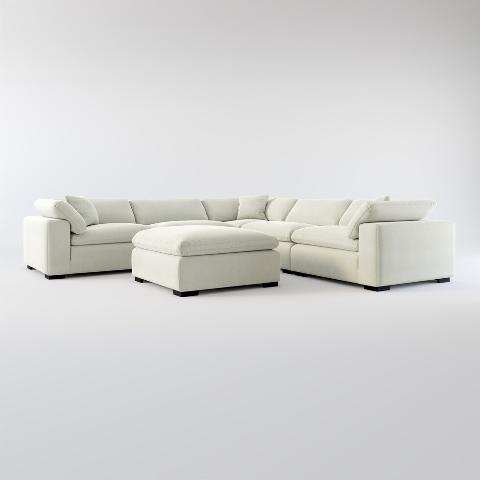 plush gray sectional web   