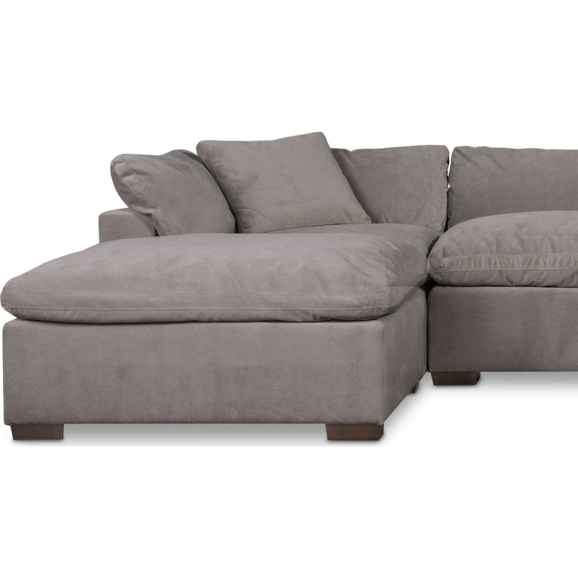 Plush 3Piece Sofa and Ottoman American Signature Furniture