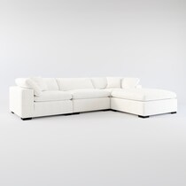 plush gray sofa   