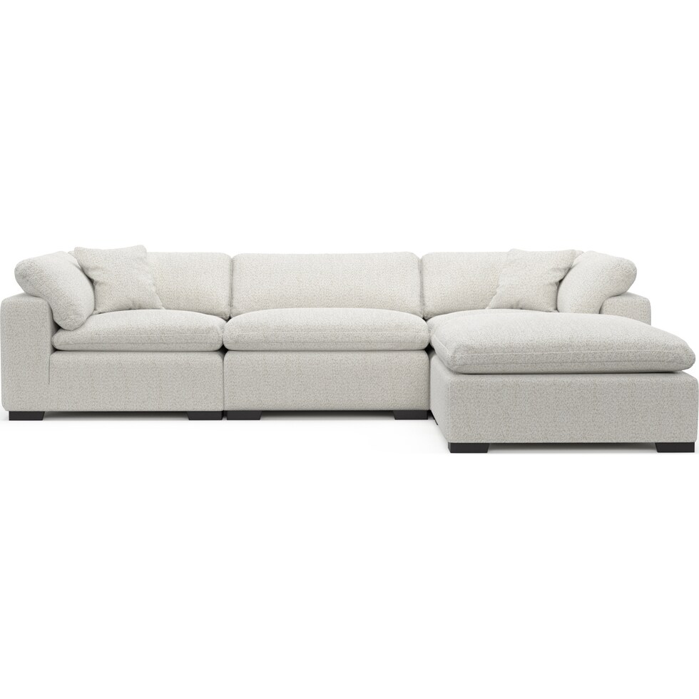 plush gray sofa   
