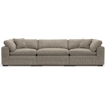 plush gray sofa   