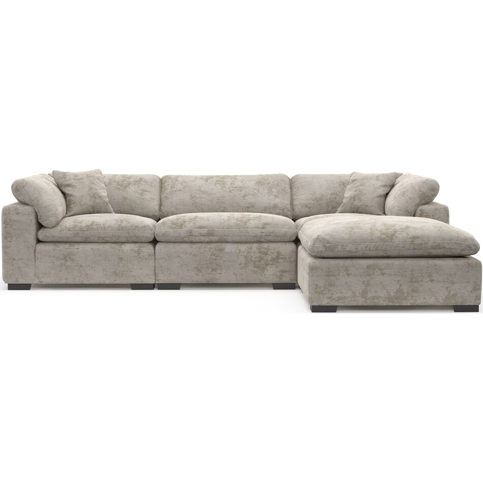 Plush 3Piece Sofa and Ottoman American Signature Furniture
