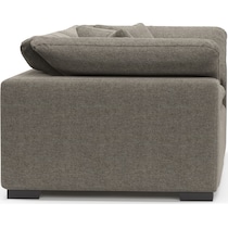 plush gray sofa   