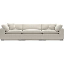 plush gray sofa   